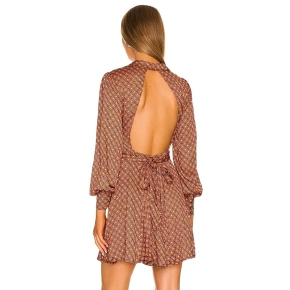 NWT Free People It Takes Two Sleeve Mini Dress in Night Combo - Sz S - Picture 2 of 6